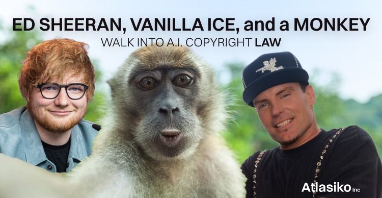 Ed Sheeran, Vanilla Ice, and a Monkey Help to Create AI Copyright Law