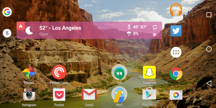 Google Now Launcher Screenshot