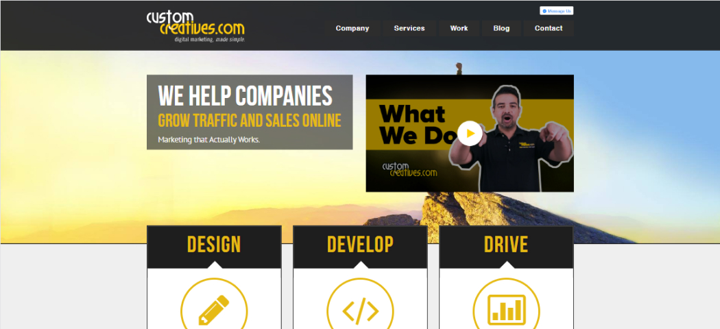 SEO web company Custom Creatives