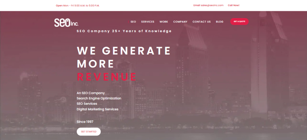 SEO and website design company SEO Inc