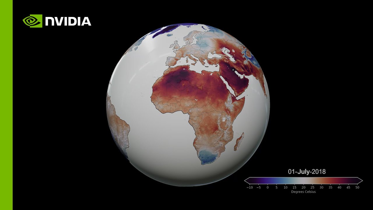 NVIDIA generates 21-day weather trajectories