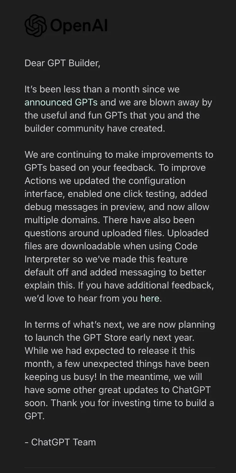 What Exactly Happened with the OpenAI GPT Store